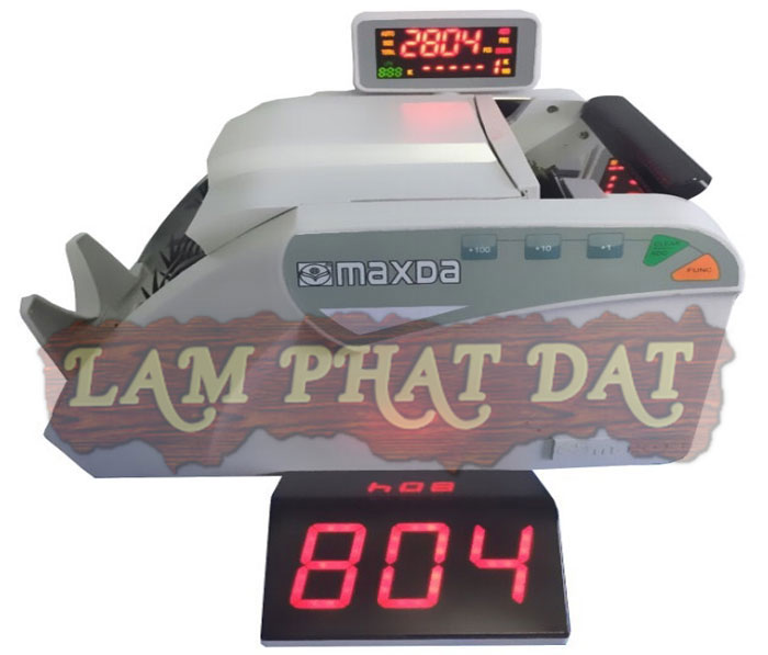 Bảng hiển thị của máy đếm tiền