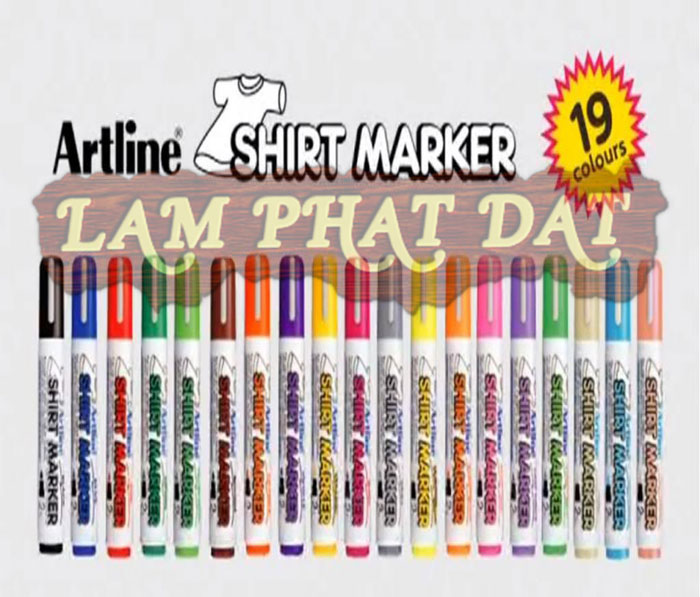 Bút vẽ Artline Shirt Marker đa dạng màu sắc