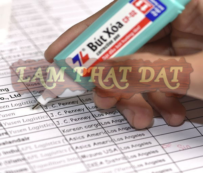 Bút xóa Thiên Long sử dụng dễ dàng