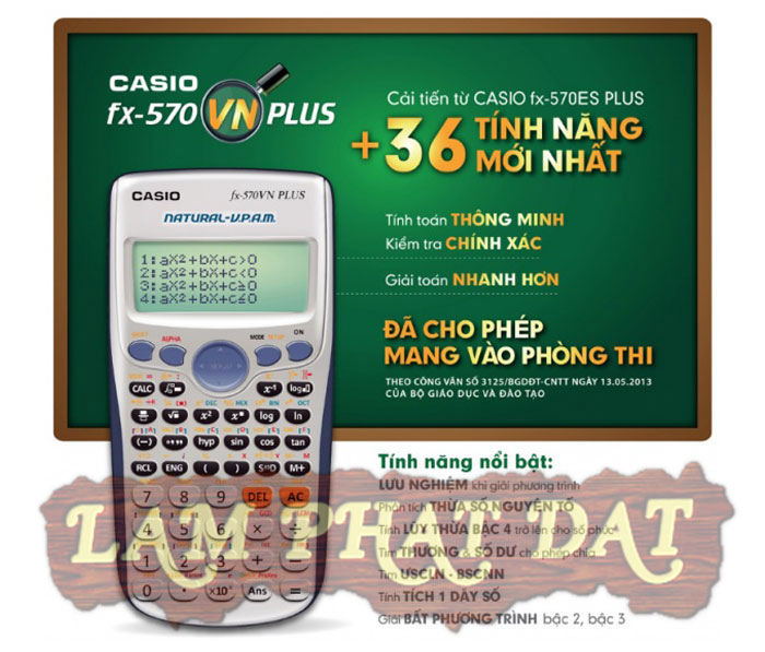 Các tính năng của máy tính casio FX570VN PLUS