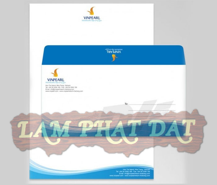 Mẫu bao thư đặt hàng in logo, thương hiệu riêng