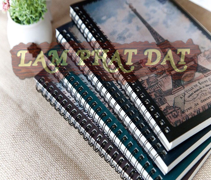 Sổ tay dạng gọng lò xo dễ gấp mở