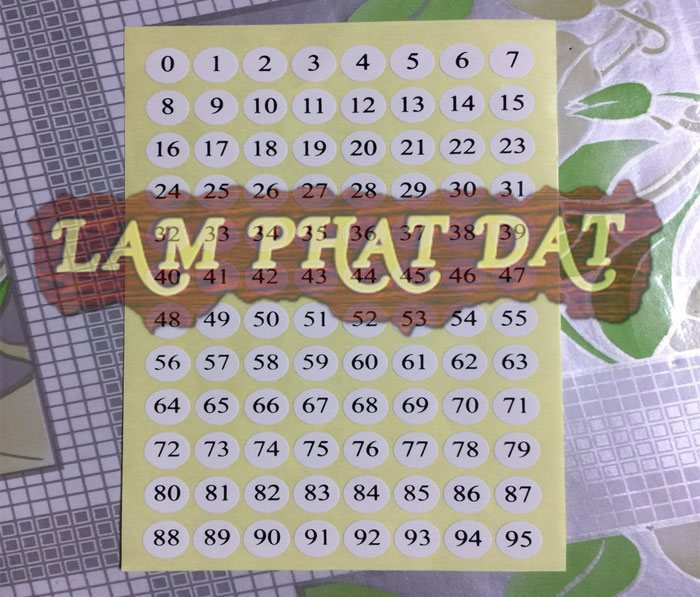 Sticker decal đánh số được dùng để kiểm đếm, quản lý hàng hóa