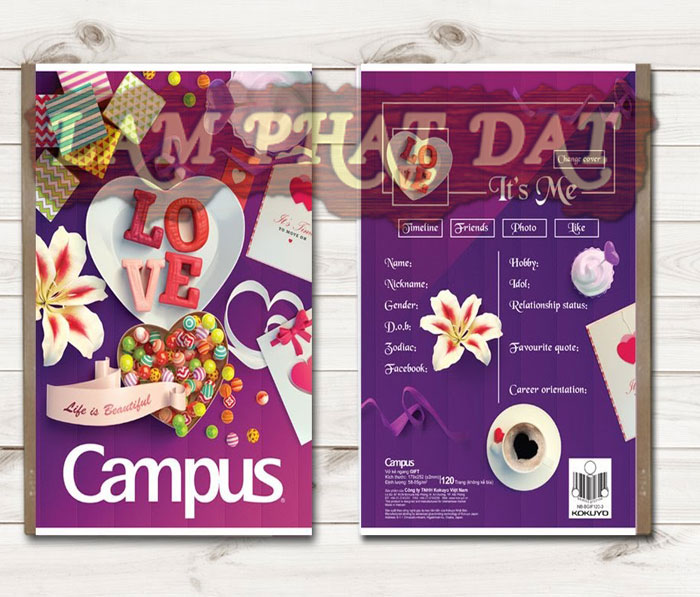 Vở Campus giá rẻ thiết kế đẹp