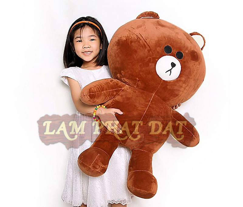 Gấu Brown Vải Velboa Size 1M