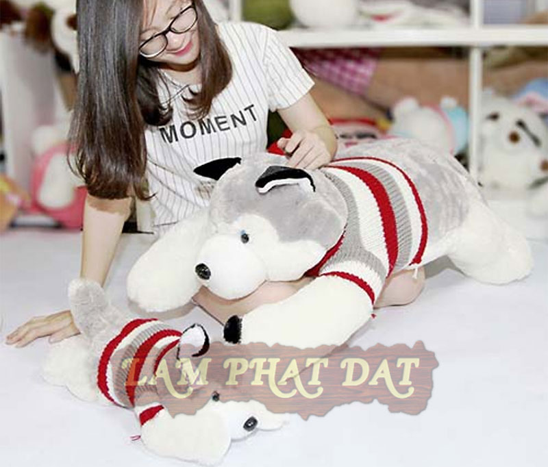 Shop Nhồi Bông Chó Husky Cao Cấp Size 50CM