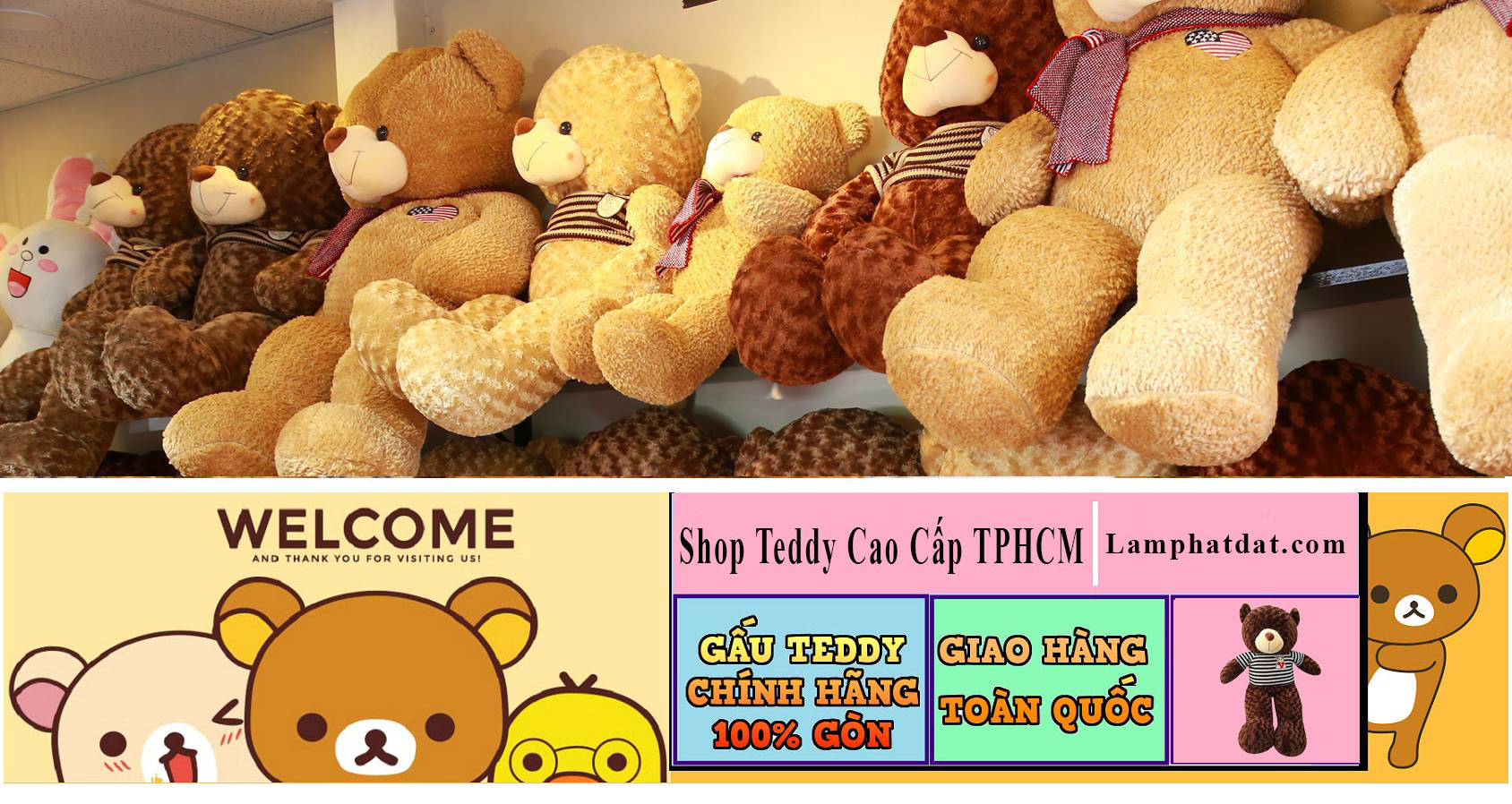 Cửa hàng gấu bông cao cấp tại TPHCM