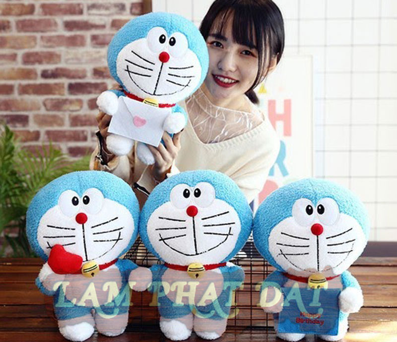 Hầu như bạn nữ nào cũng đều thích gấu bông hình tượng doremon
