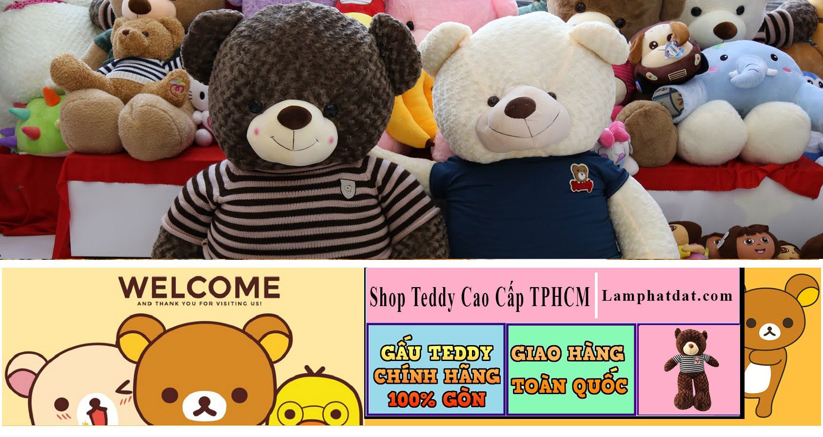 Shop gấu bông teddy cao cấp tại TPHCM