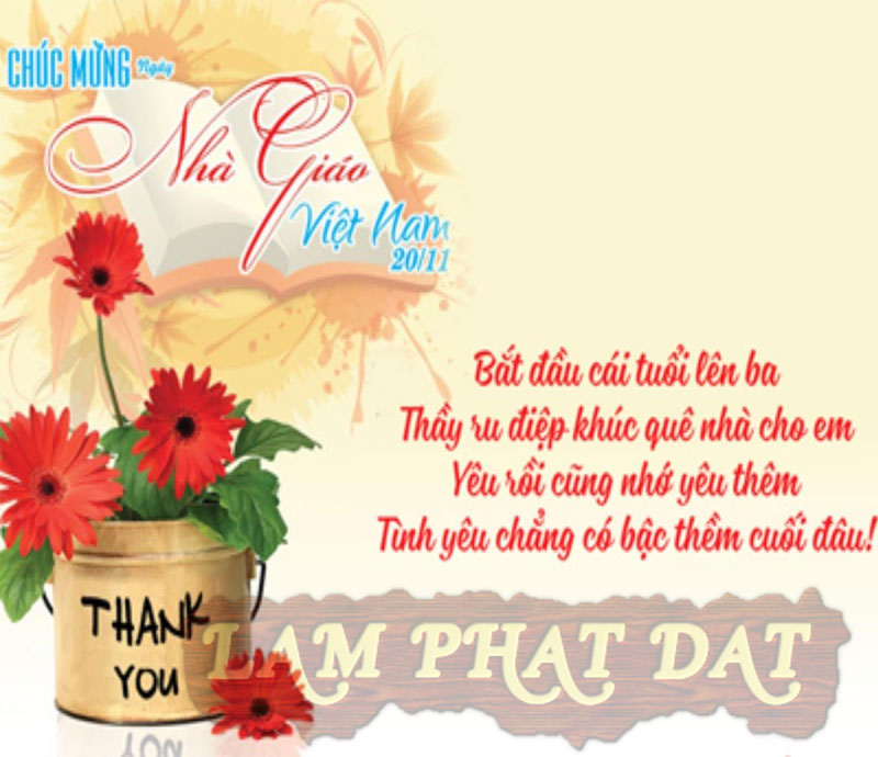 Thiệp yêu thương gửi tặng thầy cô