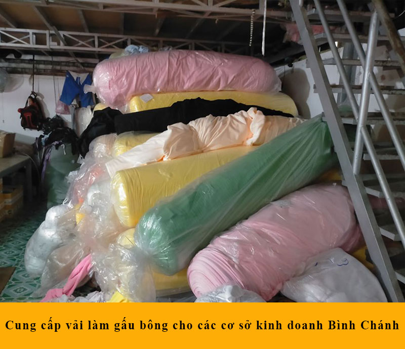 Cung cấp vải làm gấu bông cho các cơ sở kinh doanh Bình Chánh