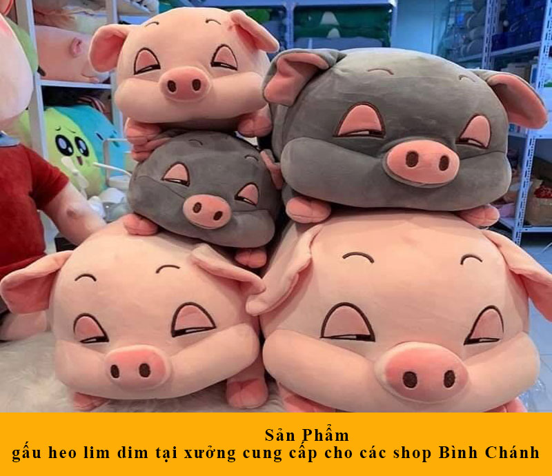 Gấu heo lim dim tại xưởng cung cấp cho các shop Bình Chánh