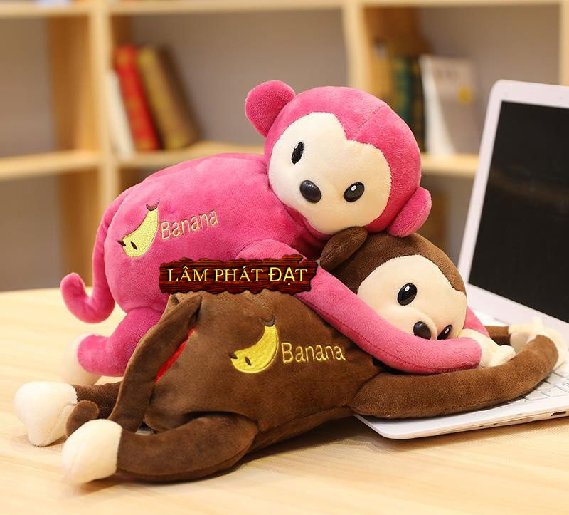Shop Thú Nhồi Bông Hình Chú Khỉ Đang Ăn