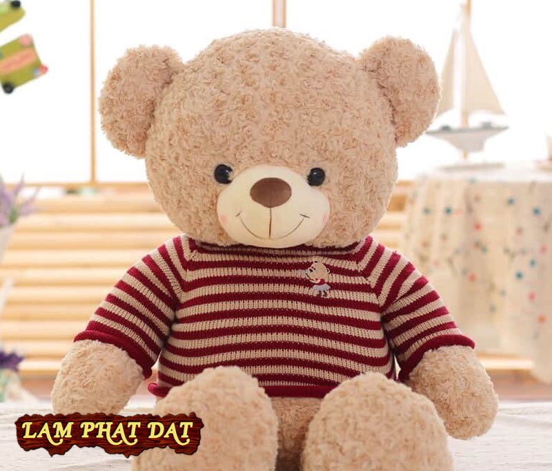 Gấu Teddy Logo Baby | Thú Nhồi Bông Teddy Baby Mặc Áo Len