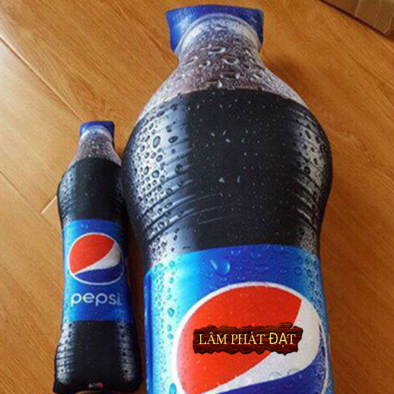 Gấu Bông Gối Ôm Hình Chai Pepsi 3D | Thú Nhồi Bông Hình Chai Pepsi