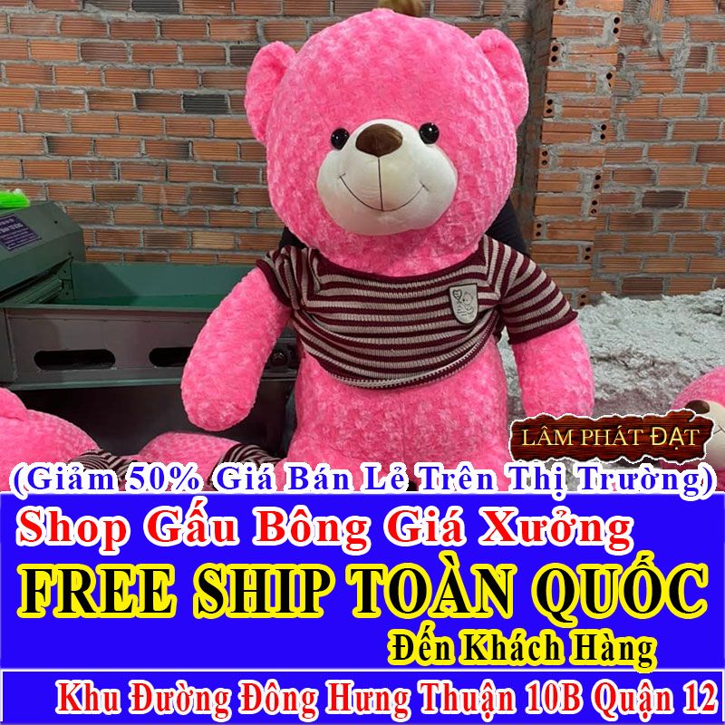 Shop Gấu Bông Giảm Giá 50% FREESHIP Toàn Quốc Đến Đường Đông Hưng Thuận 10B Q12