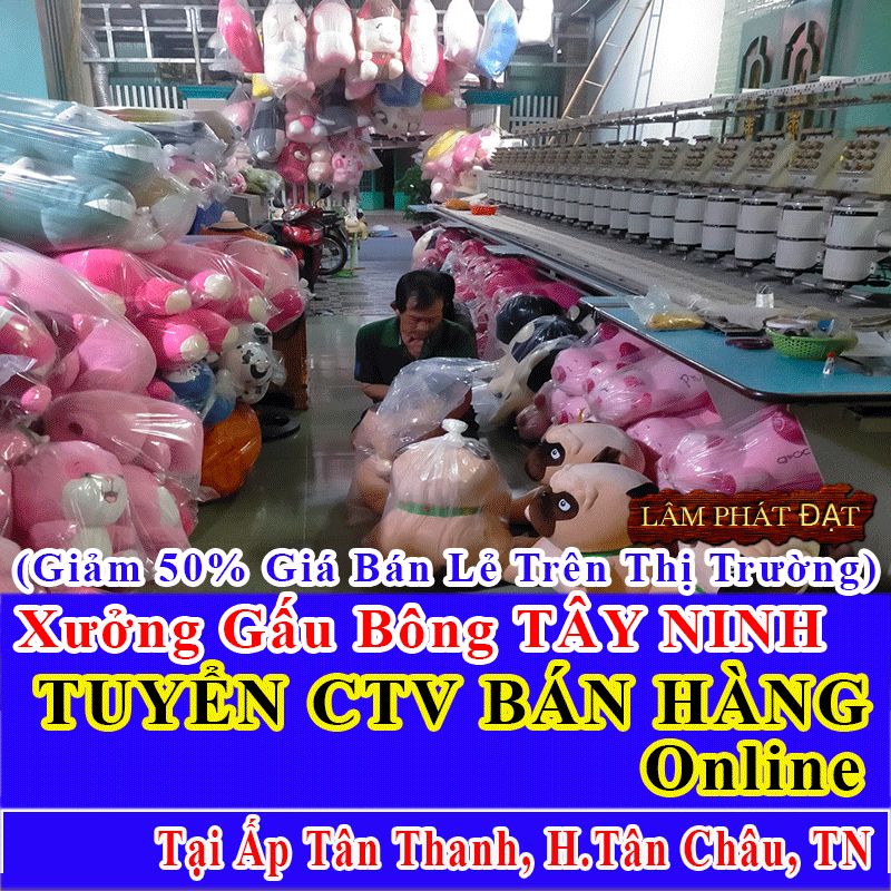 Xưởng Gấu Bông Bán Lẻ Giảm 50% MIỄN SHIP Trong Ngày Khu Ấp Tân Thanh Tân Phú