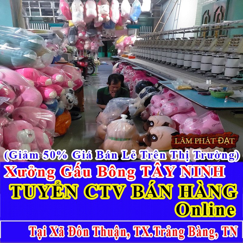 Xưởng Gấu Bông Nhà Làm Bán Lẻ Giá Xả Kho Tuyển CTV Xã Đôn Thuận