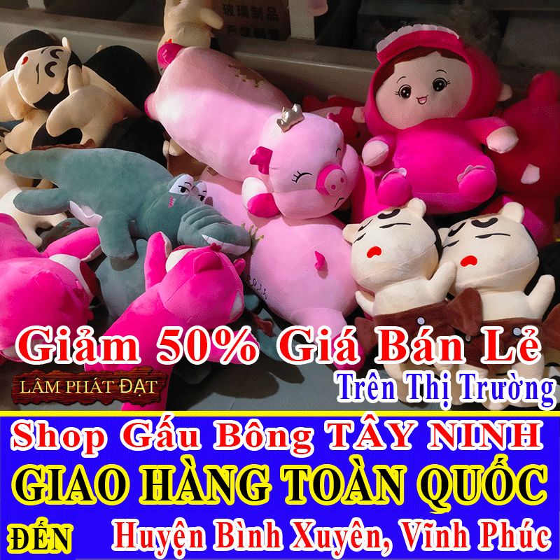 Shop Gấu Bông Bán Lẻ Giảm 50% FREESHIP Toàn Quốc Đến Huyện Bình Xuyên